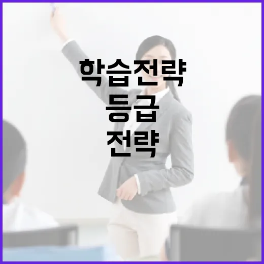 5등급 비율을 줄이는 방법: 성공적인 학습 전략 - 요약
