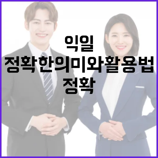 익일의 정확한 의미와 활용법 알아보기 - 요약