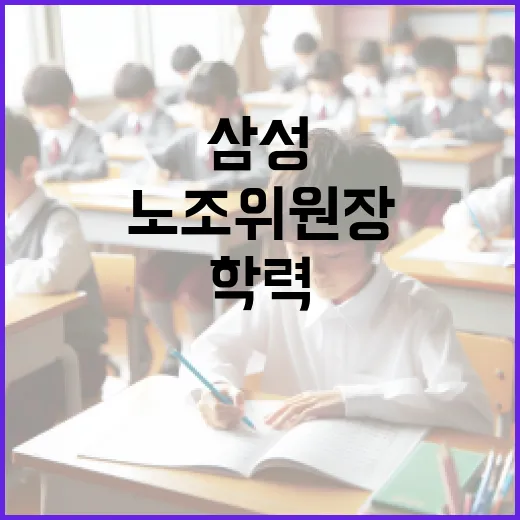 삼성 노조위원장의 학력에 대해 알아보는 방법 - 요약