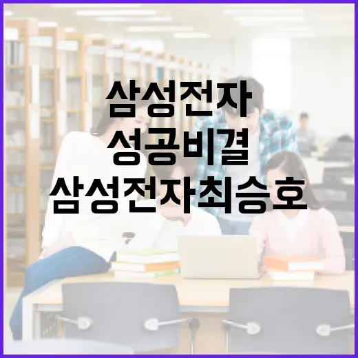 삼성전자 최승호의 성공 비결을 배우는 방법 - 요약