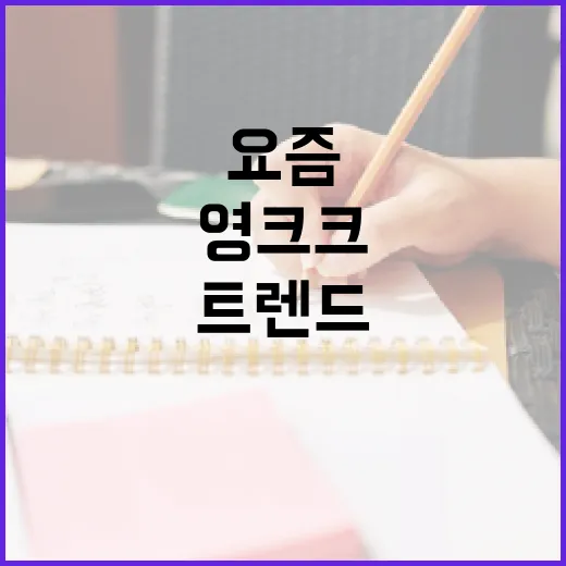영크크: 요즘 핫한 트렌드 따라잡기 - 요약