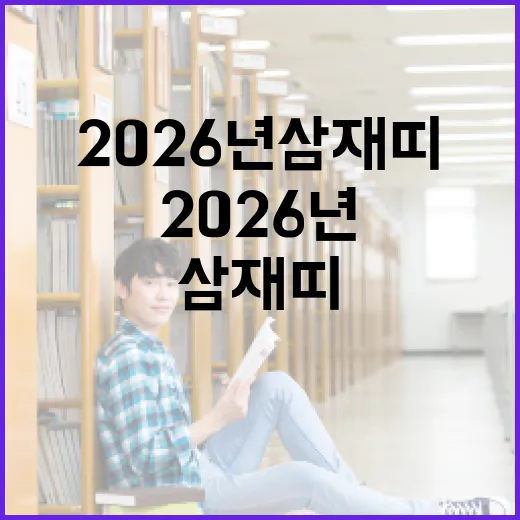 2026년 삼재띠를 위한 슬기로운 생활 방식 - 요약
