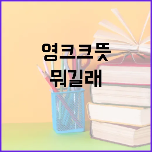 영크크가 뭐길래? 영크크 뜻과 활용법 알아보기 - 요약