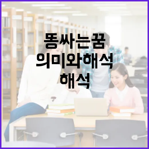 똥싸는 꿈, 그 의미와 해석 방법 - 요약