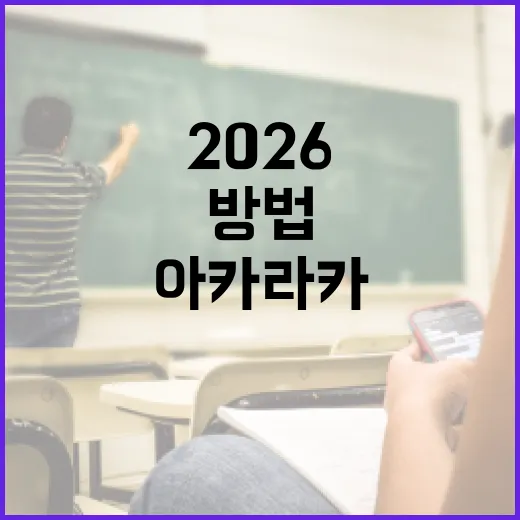 2026 아카라카를 제대로 즐기는 방법 - 요약