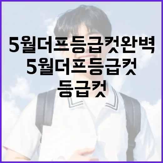 5월 더프 등급컷 완벽 이해하기 - 요약