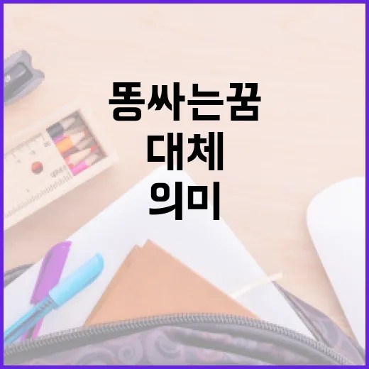 똥싸는 꿈, 대체 무슨 의미일까? - 요약