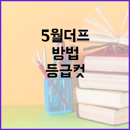 5월 더프 등급컷을 이해하고 활용하는 방법 - 요약