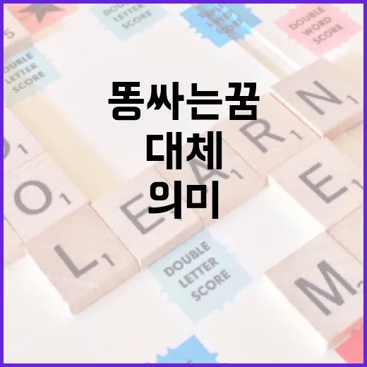 똥싸는 꿈, 대체 무슨 의미일까? - 요약