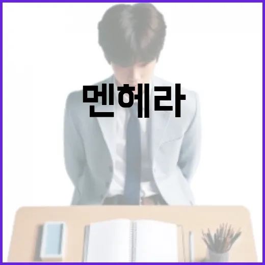 멘헤라의 뜻과 이해하기: 마음의 건강을 위한 첫걸음 - 요약