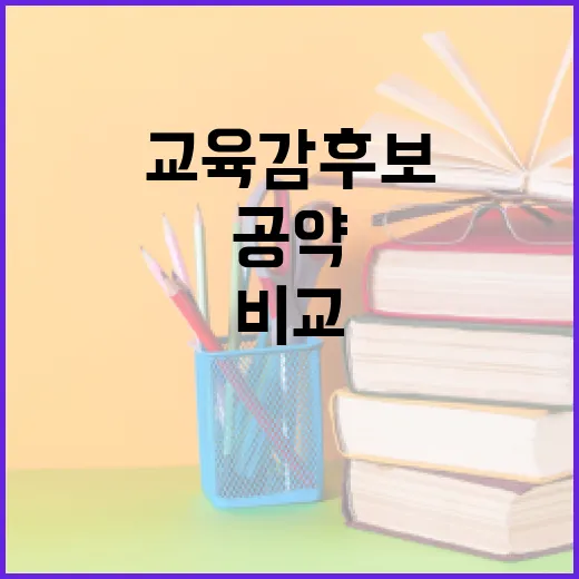 서울 교육감 후보 공약, 이렇게 비교해보세요! - 요약