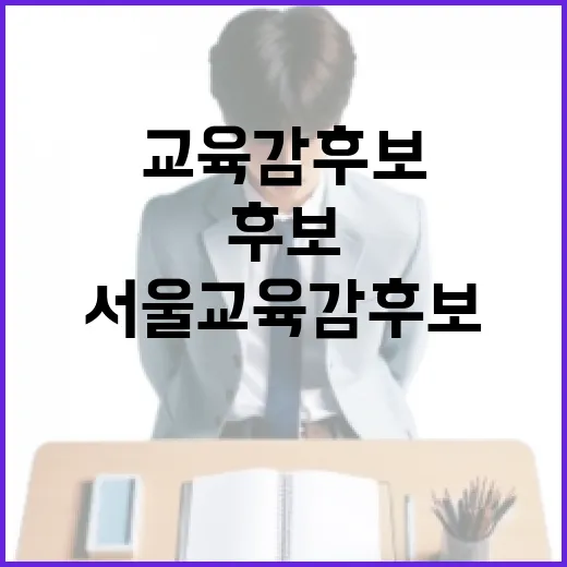 서울교육감후보 선택, 이렇게 하면 쉬워져요 - 요약