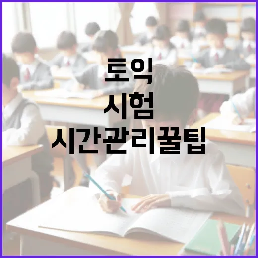 토익 시험 시간 완벽 가이드: 시간 관리 꿀팁 - 요약