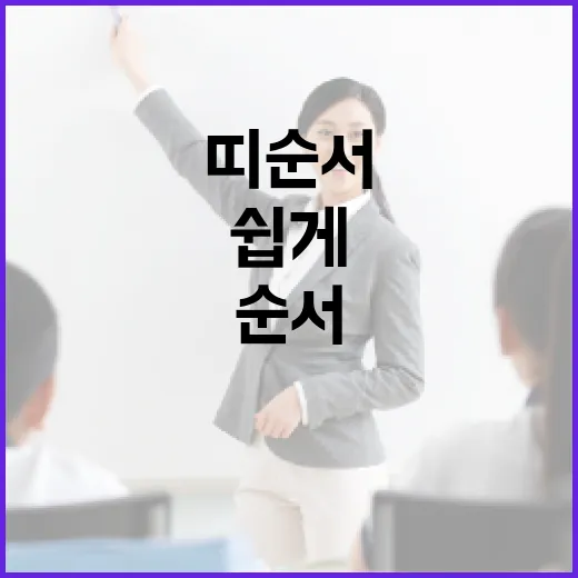 띠 순서 쉽게 이해하기 - 요약