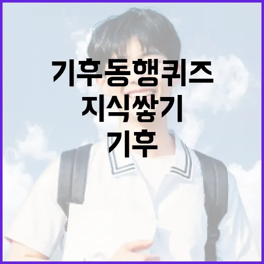 기후동행퀴즈로 환경 지식 쌓기 - 요약