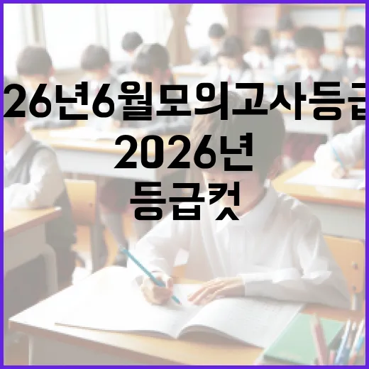 2026년 6월 모의고사 등급컷 파악하기 - 요약