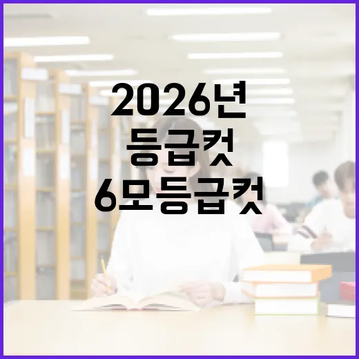 2026년 6모 등급컷, 이젠 이렇게 준비하자! - 요약
