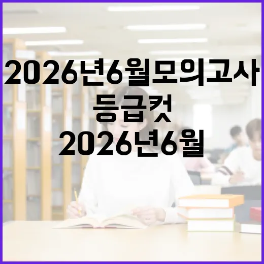 2026년 6월 모의고사 등급컷 전략적으로 분석하기 - 요약