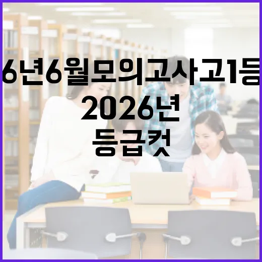 2026년 6월 모의고사 고1 등급컷 미리보기 - 요약