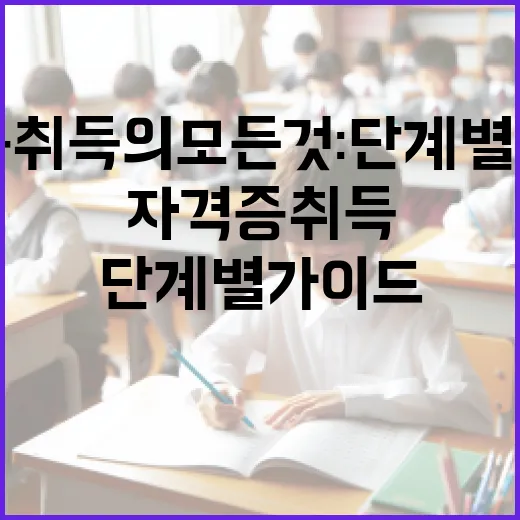 자격증 취득의 모든 것: 단계별 가이드 - 요약
