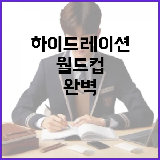 월드컵 기간, 하이드레이션을 완벽하게 유지하는 방법 - 요약