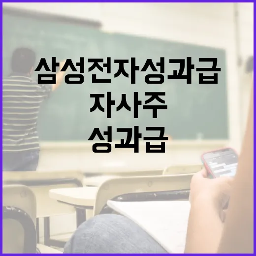 삼성전자 성과급으로 자사주를 받았을 때 알아둘 것들 - 요약