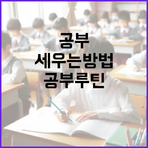 김희 자료를 찾는 수험생이 공부 루틴까지 세우는 방법 - 요약