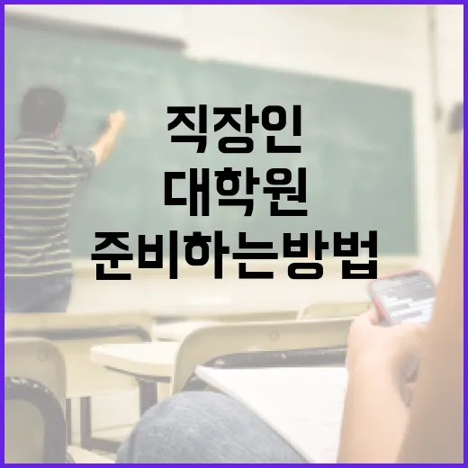 대학원 준비하는 방법, 직장인과 학부생이 먼저 잡아야 할 공부 시스템 - 요약