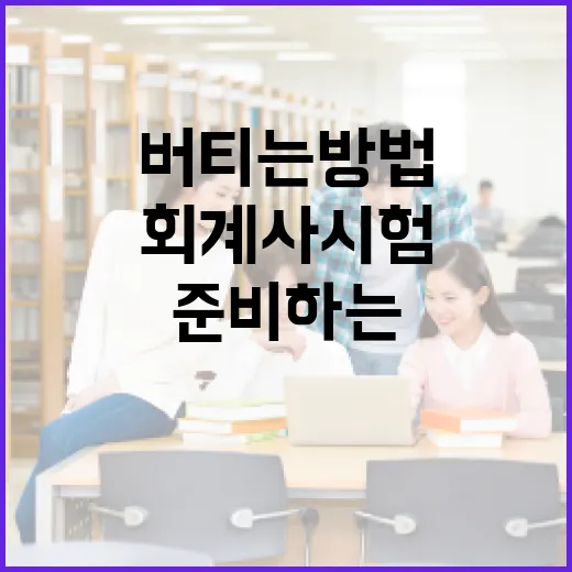 회계사시험 처음 준비하는 사람이 1년을 버티는 방법 - 요약