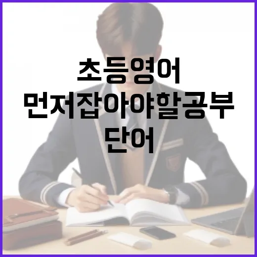 초등영어 시작하는 방법, 단어보다 먼저 잡아야 할 공부 흐름 - 요약