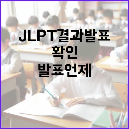 JLPT 결과 발표 언제 확인하려면 이렇게 계산하세요 - 요약