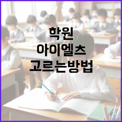 아이엘츠학원 고르는 방법, 점수대별로 다르게 봐야 합니다 - 요약