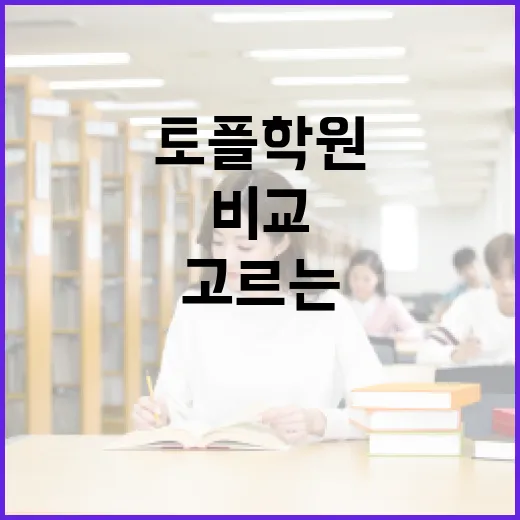 토플학원 제대로 고르는 방법, 초보자는 이렇게 비교하세요 - 요약