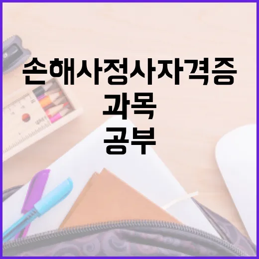 손해사정사자격증 처음 준비하는 방법, 과목 선택부터 공부 루틴까지 - 요약