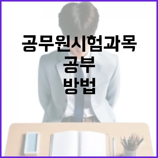 공무원시험과목 헷갈릴 때 급수별로 공부 순서 잡는 방법 - 요약
