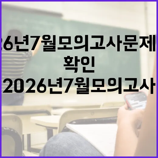 2026년 7월 모의고사 문제정답 제대로 확인하고 오답까지 끝내는 방법 - 요약