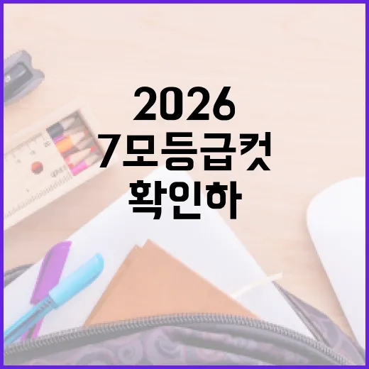 2026 7모 등급컷 확인하고 공부 방향 잡는 방법 - 요약