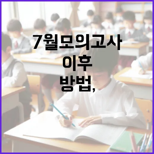 7월 모의고사 이후 성적을 올리는 방법, 초보자는 이렇게 움직이면 됩니다 - 요약
