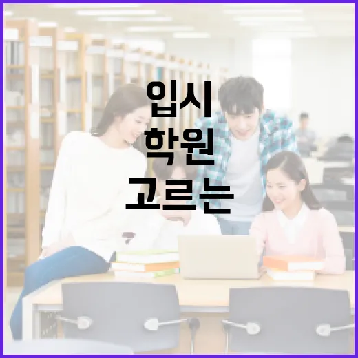 입시학원 제대로 고르는 방법, 상담 전 꼭 확인할 기준 - 요약