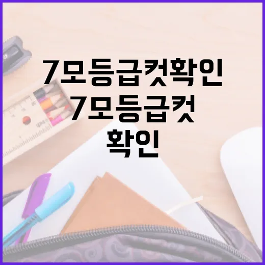7모 등급컷 확인하는 방법, 숫자에 흔들리지 않고 다음 공부로 연결하려면 - 요약