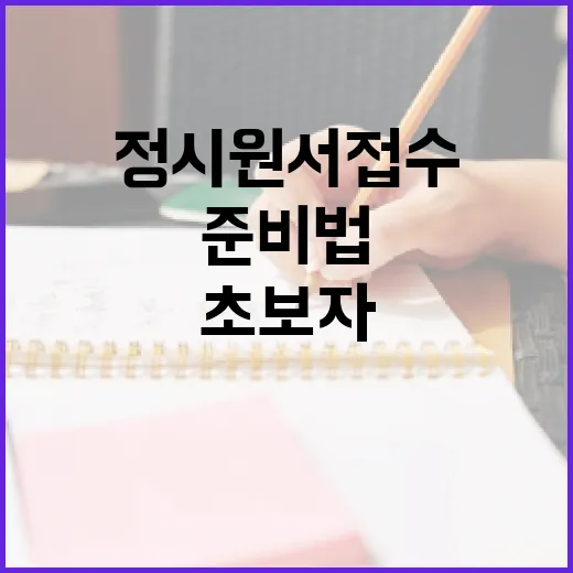 정시원서접수 실수 줄이는 방법, 초보자를 위한 5단계 준비법 - 요약