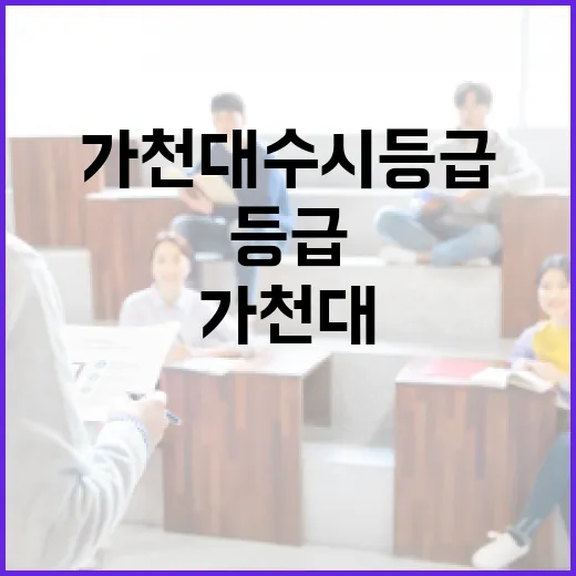 가천대 수시등급 보는 방법, 초보자가 지원권 잡으려면 이렇게 - 요약
