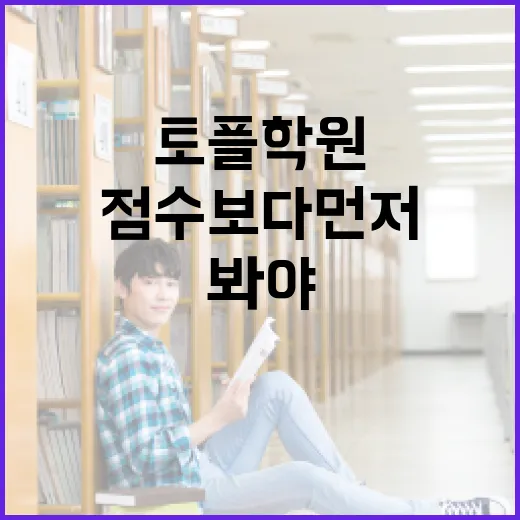 초보자를 위한 토플학원 선택 방법, 점수보다 먼저 봐야 할 것들 - 요약