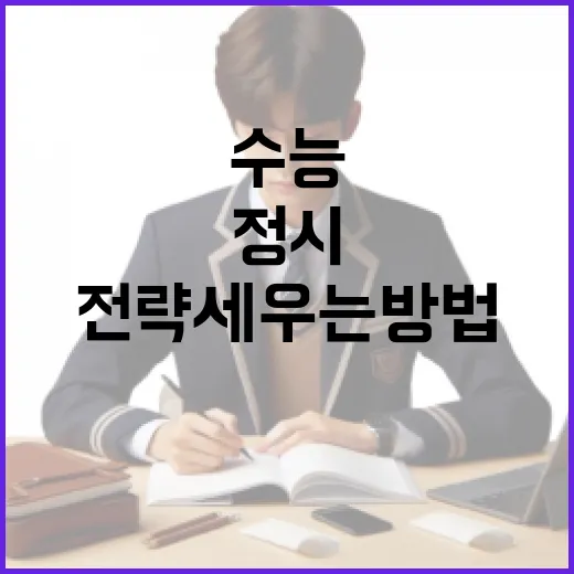 수능정시 초보자를 위한 지원 전략 세우는 방법 - 요약