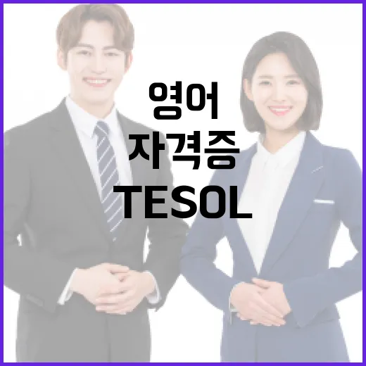 TESOL자격증 준비하는 방법, 영어 실력보다 먼저 잡아야 할 공부 시스템 - 요약