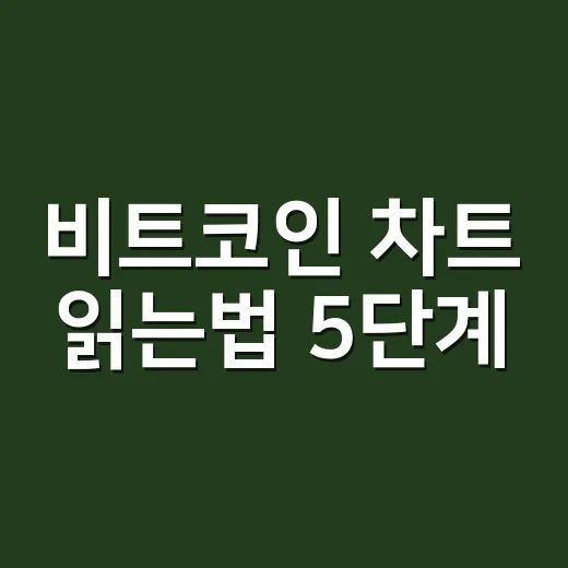 비트코인 차트 읽는법 5단계: 가격보다 먼저 봐야 할 숫자들 - 요약