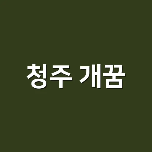 청주 개꿈, 그냥 헛꿈일까요 아니면 지역의 기억이 섞인 꿈일까요? - 요약