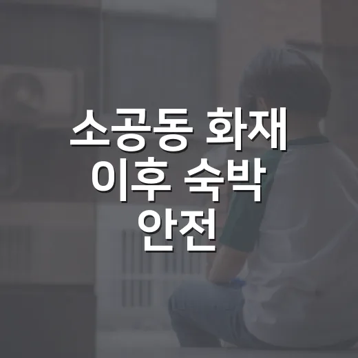 소공동 화재 이후 숙박 안전, 여행할 때 무엇을 확인해야 할까요? - 요약