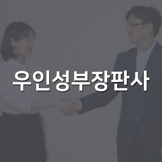 우인성부장판사, 왜 생활 뉴스에서 계속 보일까요? - 요약