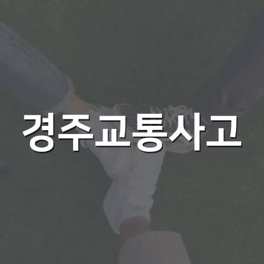 경주교통사고, 사고는 줄었다는데 왜 불안할까요? - 요약